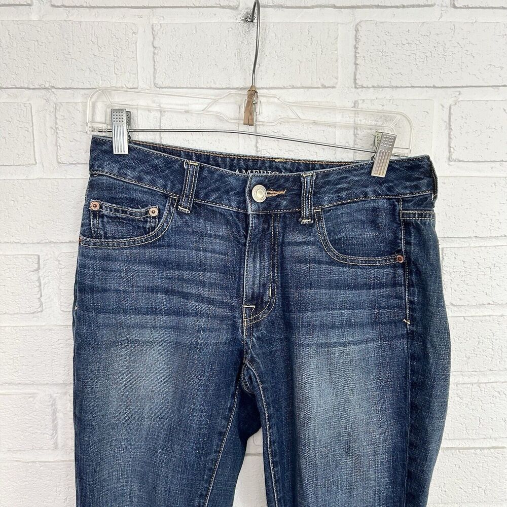 American Eagle Boy Jeans Womens 2 Blue 5 Pocket